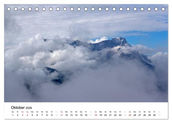 Produktbild: Zugspitz-Impressionen (Tischkalender 2026 DIN A5 quer), CALVENDO Monatskalender