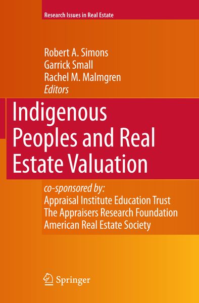 Produktbild: Indigenous Peoples and Real Estate Valuation