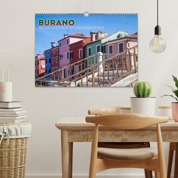Produktbild: BURANO Charmante und farbenfrohe Insel (Wandkalender 2026 DIN A3 quer), CALVENDO Monatskalender