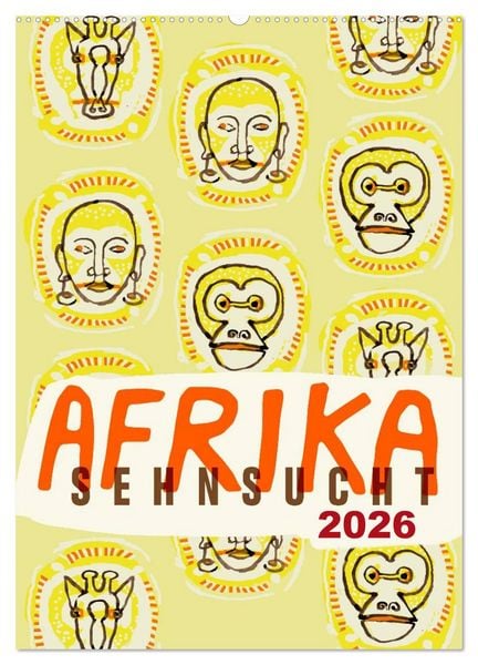 Produktbild: Afrika-Sehnsucht 2026 (Wandkalender 2026 DIN A2 hoch), CALVENDO Monatskalender