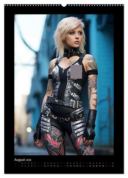 Produktbild: Cybergirls (Wandkalender 2026 DIN A2 hoch), CALVENDO Monatskalender