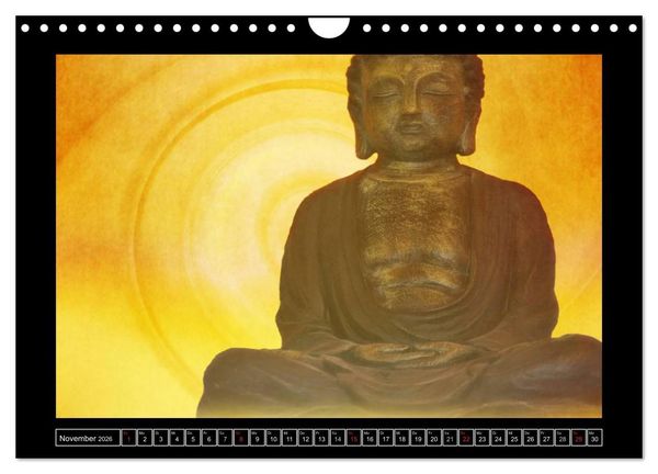 Produktbild: Buddha - Harmonie und Entspannung (Wandkalender 2026 DIN A4 quer), CALVENDO Monatskalender