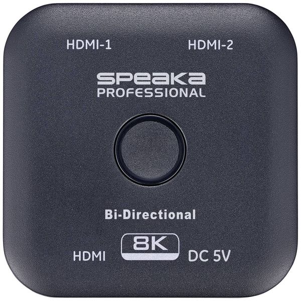 Produktbild: SpeaKa Professional SP-11990132 2 Port HDMI-Switch UHD 8K @ 60 Hz bidirektional verwendbar 7680 x 4320 Pixel