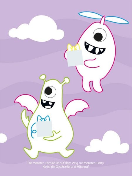 Produktbild: Mein buntes Formen-Stickerbuch: Lustige Monster