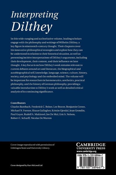 Produktbild: Interpreting Dilthey