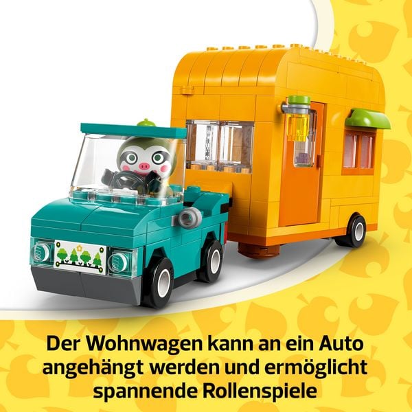 Produktbild: LEGO Animal Crossing Gerds Wohnwagen & G&auml;rtnerei, Bauset mit Auto 77054