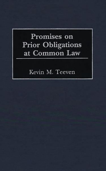 Produktbild: Promises on Prior Obligations at Common Law