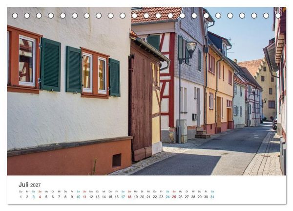 Produktbild: Babenhausen - Sch&ouml;ne Ecken und erstaunliche Besonderheiten (Tischkalender 2027 DIN A5 quer), CALVENDO Monatskalender