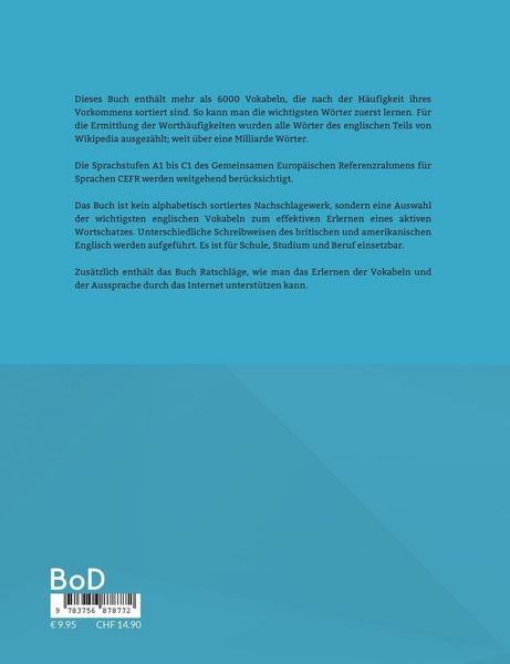 Produktbild: 6000 Englische Vokabeln nach Häufigkeit