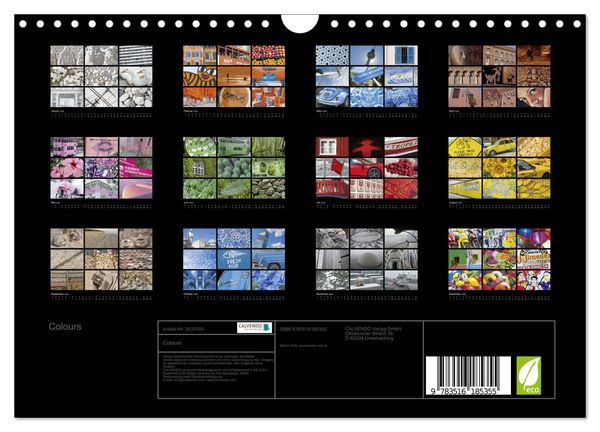 Produktbild: Colours (Wandkalender 2026 DIN A4 quer), CALVENDO Monatskalender