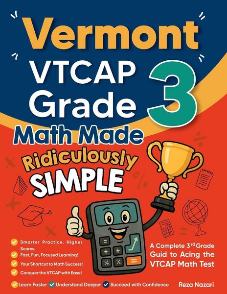 Produktbild: Vermont VTCAP Grade 3 Math Made Ridiculously Simple