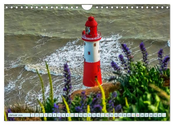 Produktbild: Leuchtt&uuml;rme - maritime Wegweiser weltweit (Wandkalender 2026 DIN A4 quer), CALVENDO Monatskalender