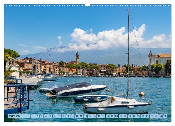 Produktbild: Italiens romantische Seen (hochwertiger Premium Wandkalender 2026 DIN A2 quer), Kunstdruck in Hochglanz