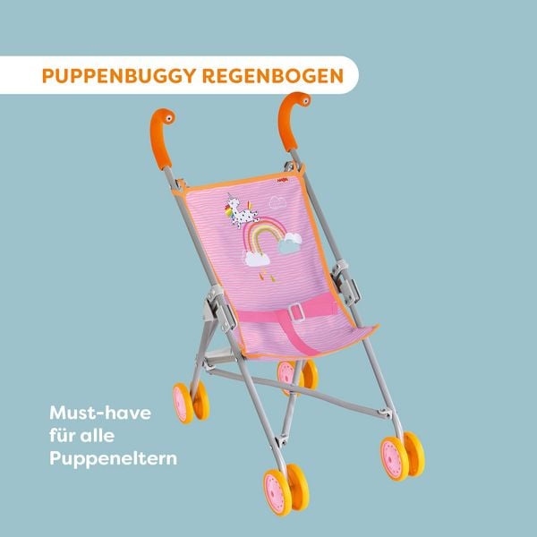Produktbild: HABA 2013338001 - Puppenbuggy Regenbogen