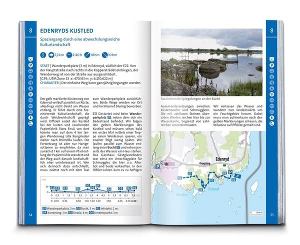 Produktbild: KOMPASS Wanderf&uuml;hrer Schweden S&uuml;d und Mitte, Von Sk&aring;ne bis Dalarna, 80 Touren