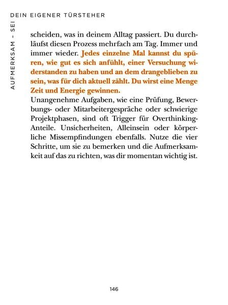 Produktbild: Die 1-Minuten-Strategie gegen Overthinking