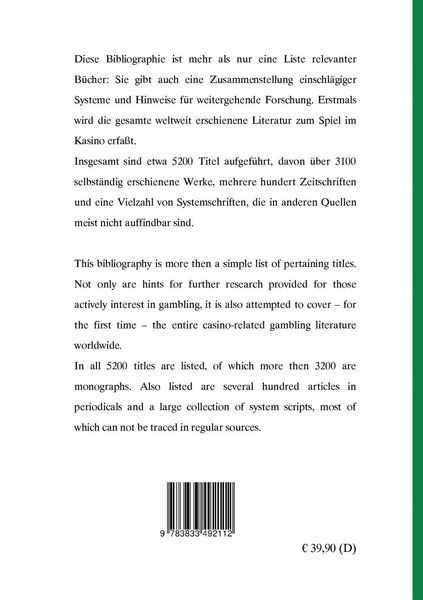 Produktbild: Roulette - Baccarat -Trente-et-Quarante