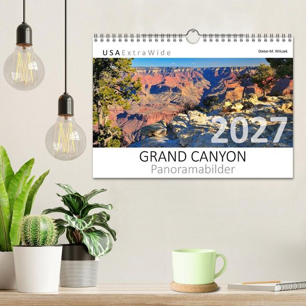 Produktbild: GRAND CANYON Panoramabilder (Wandkalender 2027 DIN A4 quer), CALVENDO Monatskalender