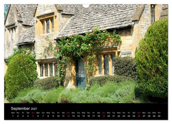 Produktbild: Cotswold Cottages (Wall Calendar 2027 DIN A3 landscape), CALVENDO 12 Month Wall Calendar