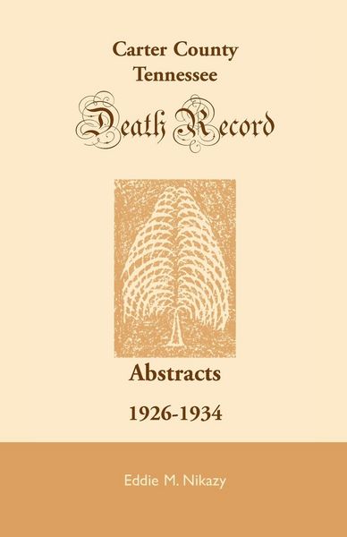 Produktbild: Carter County, Tennessee, Deaths