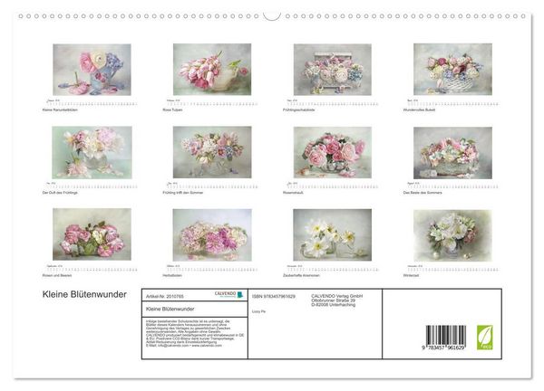Produktbild: Kleine Bl&uuml;tenwunder (hochwertiger Premium Wandkalender 2026 DIN A2 quer), Kunstdruck in Hochglanz