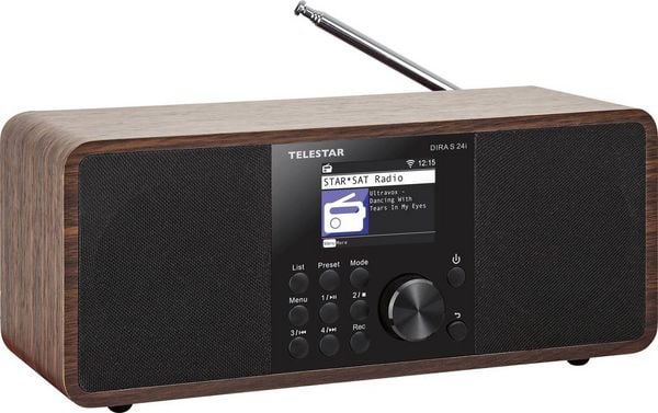 Produktbild: Telestar DIRA S 24i Internet Tischradio Internet, DAB+, UKW AUX, Bluetooth&reg;, DLNA, USB, WLAN, Internetradio Aufnahmefunktion