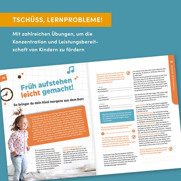 Produktbild: Wie Kinder besser lernen. Das Workbook f&uuml;r Konzentrationsf&ouml;rderung & Lernmethoden.
