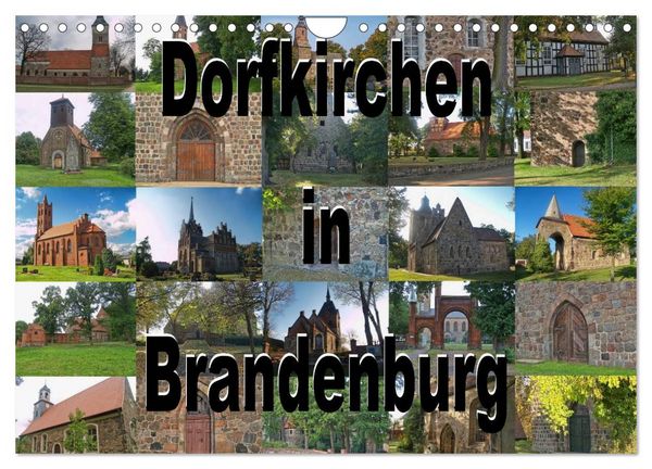 Produktbild: Dorfkirchen in Brandenburg (Wandkalender 2026 DIN A4 quer), CALVENDO Monatskalender