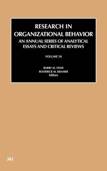 Produktbild: Research in Organizational Behaviour