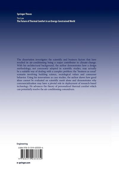 Produktbild: The Future of Thermal Comfort in an Energy- Constrained World
