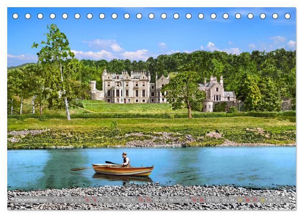 Produktbild: Scotland around 1900 - photos restored and colourised (Desk Calendar 2026 DIN A5 landscape), CALVENDO 12 Month DeskCalendar