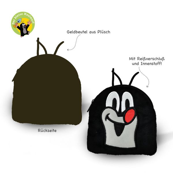 Produktbild: Tr&ouml;tsch Der kleine Maulwurf Pl&uuml;sch Geldbeutel