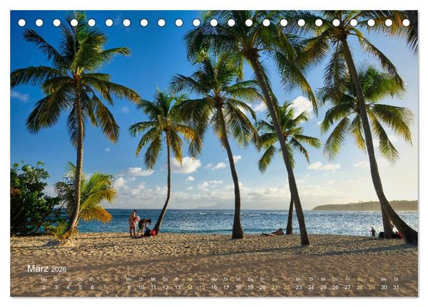 Produktbild: Guadeloupe - Karibische Traumstr&auml;nde (Tischkalender 2026 DIN A5 quer), CALVENDO Monatskalender