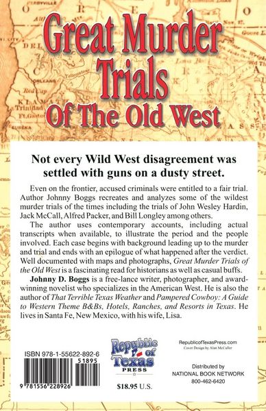 Produktbild: Great Murder Trials of the Old West