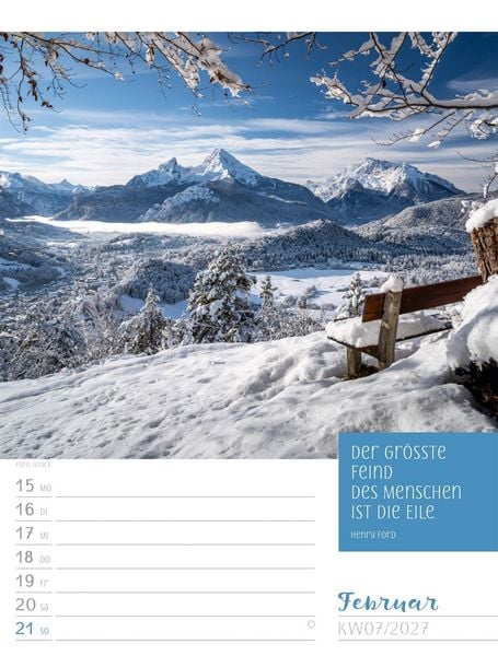 Produktbild: Augenblicke der Achtsamkeit Wochenplaner Kalender 2027