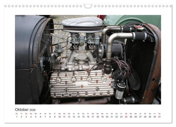 Produktbild: Ford Flathead V8 Motoren (Wandkalender 2026 DIN A3 quer), CALVENDO Monatskalender