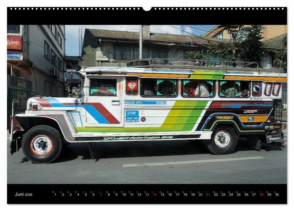 Produktbild: Jeepneys (hochwertiger Premium Wandkalender 2026 DIN A2 quer), Kunstdruck in Hochglanz