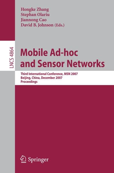 Produktbild: Mobile Ad-hoc and Sensor Networks
