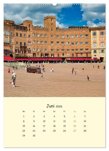 Produktbild: Siena - Impressionen (Wandkalender 2026 DIN A2 hoch), CALVENDO Monatskalender