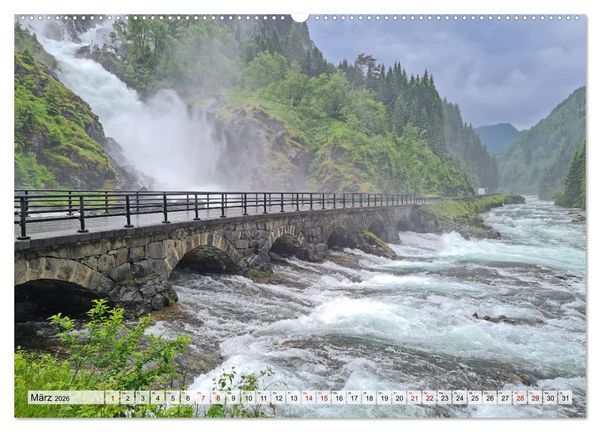 Produktbild: Norwegen erkunden mit dem Wohnmobil (hochwertiger Premium Wandkalender 2026 DIN A2 quer), Kunstdruck in Hochglanz