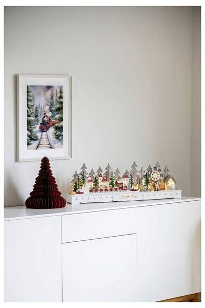 Produktbild: Konstsmide 3246-250 Holz-Figur LED Wei&szlig;