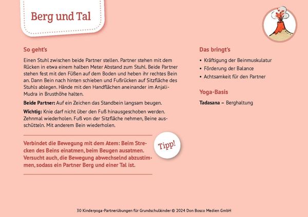 Produktbild: 30 Kinderyoga-Partner&uuml;bungen f&uuml;r Grundschul-Kinder