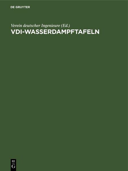 Produktbild: VDI-Wasserdampftafeln