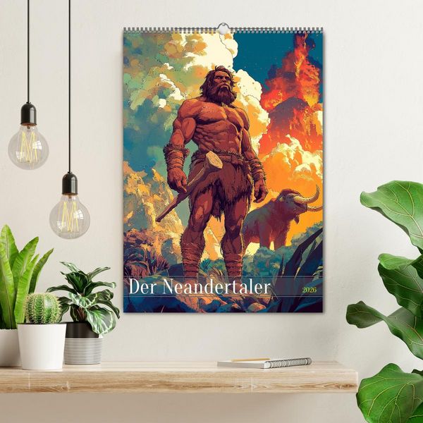 Produktbild: Der Neandertaler - Das vergessene Volk (Wandkalender 2026 DIN A2 hoch), CALVENDO Monatskalender