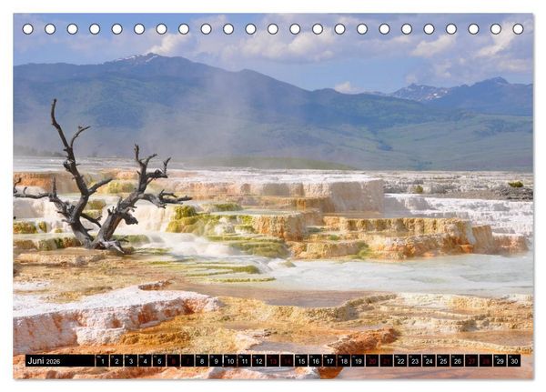 Produktbild: Yellowstone Nationalpark. Tanz auf dem Vulkan (Tischkalender 2026 DIN A5 quer), CALVENDO Monatskalender