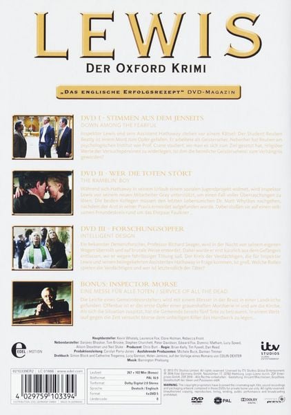 Produktbild: Lewis - Der Oxford Krimi - Staffel 7 [4 DVDs]