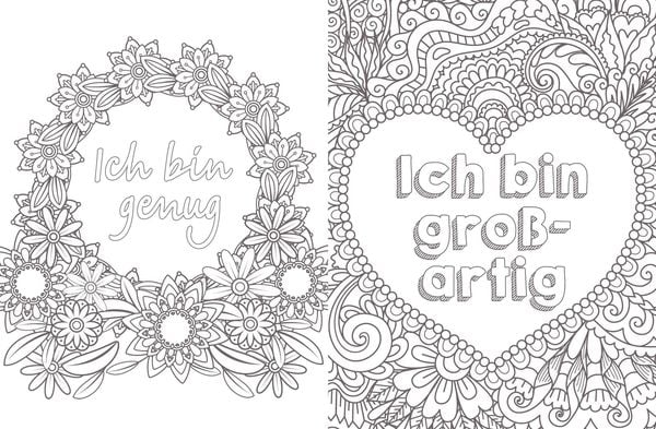 Produktbild: Habe den Mut, unperfekt zu sein! &ndash; 50 Spr&uuml;che und Motive zum Ausmalen f&uuml;r mehr Gelassenheit und Selbstliebe
