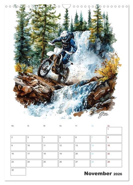 Produktbild: Motocross - Der Sport f&uuml;r echte Abenteurer (Wandkalender 2026 DIN A3 hoch), CALVENDO Monatskalender