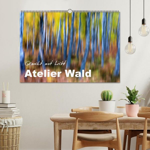 Produktbild: Atelier Wald - gemalt mit Licht (Wandkalender 2027 DIN A2 quer), CALVENDO Monatskalender