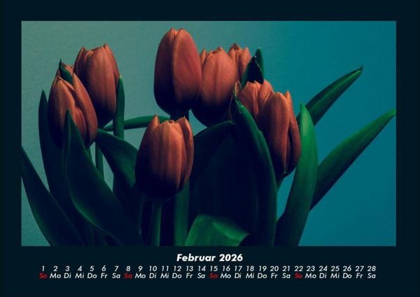 Produktbild: Blumenkalender 2026 Fotokalender DIN A4
